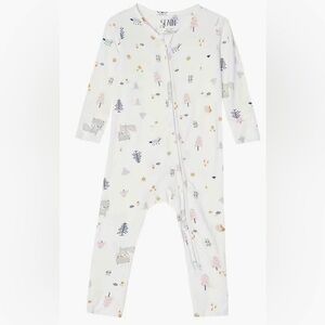 STAINF | 🐿️ Bamboo Convertible Zip Forest Friends Romper